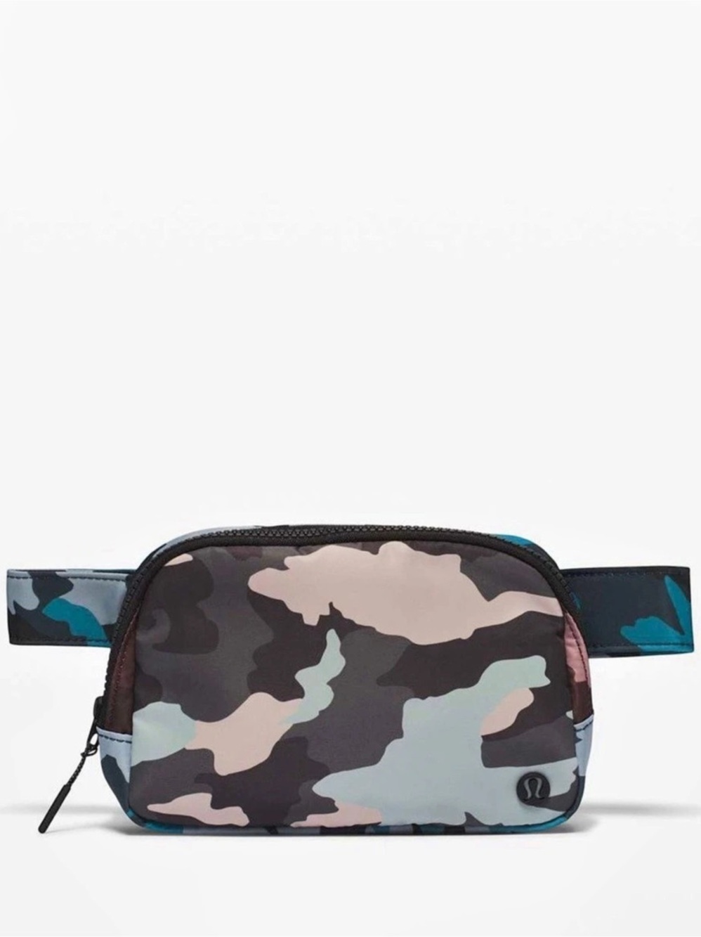 lululemon Everywhere Belt Bag Camo Crossbody Bag in Blue & Pink